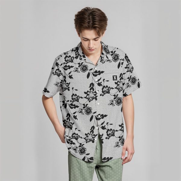 Tamilastore Hawaiian Shirt with Pocket - Lightweight Cotton Poplin for Summer Style