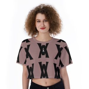 tamilastore Cropped T-Shirt for Gym Yoga Sports Dance Activewear Workout Crop Top Running Shirt