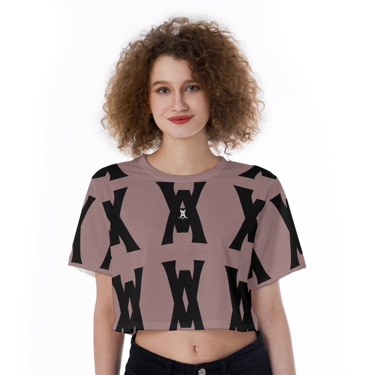 tamilastore Cropped T-Shirt for Gym Yoga Sports Dance Activewear Workout Crop Top Running Shirt