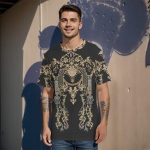 tamilastore Men's Eco-Friendly 100% Cotton O-Neck T-Shirt 190GSM Comfortable Round Neck Tee
