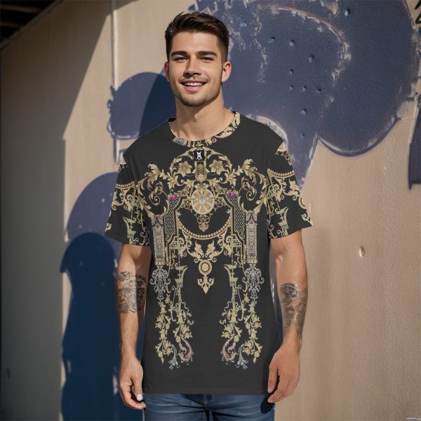 tamilastore Men's Eco-Friendly 100% Cotton O-Neck T-Shirt 190GSM Comfortable Round Neck Tee