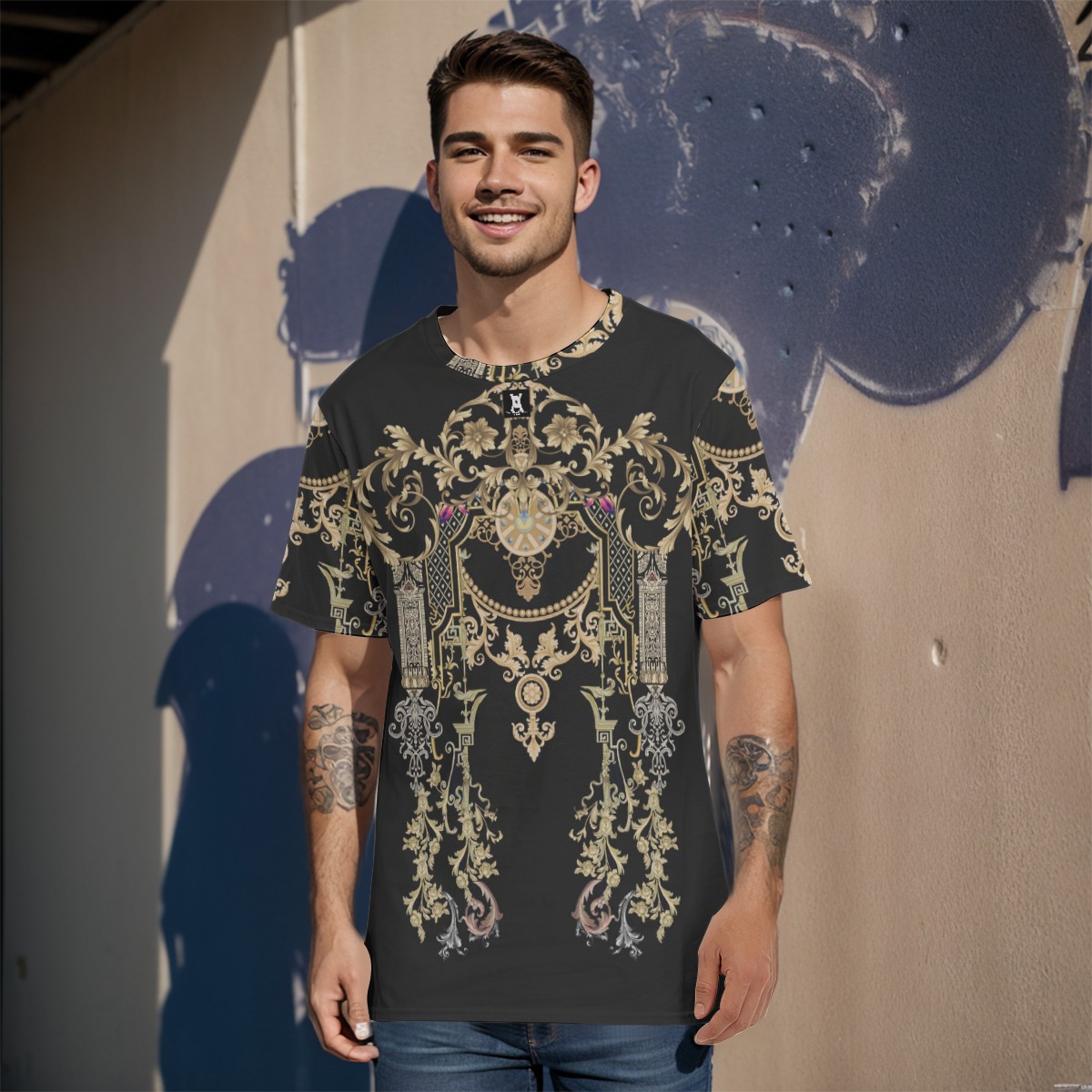 tamilastore Men’s Eco-Friendly 100% Cotton O-Neck T-Shirt 190GSM Comfortable Round Neck Tee