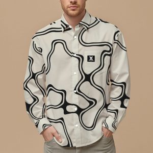 Tamilastore Men's Slim Fit Long Sleeve Shirt - Lightweight & Breathable Button Down Shirt for Casual & Formal Wear